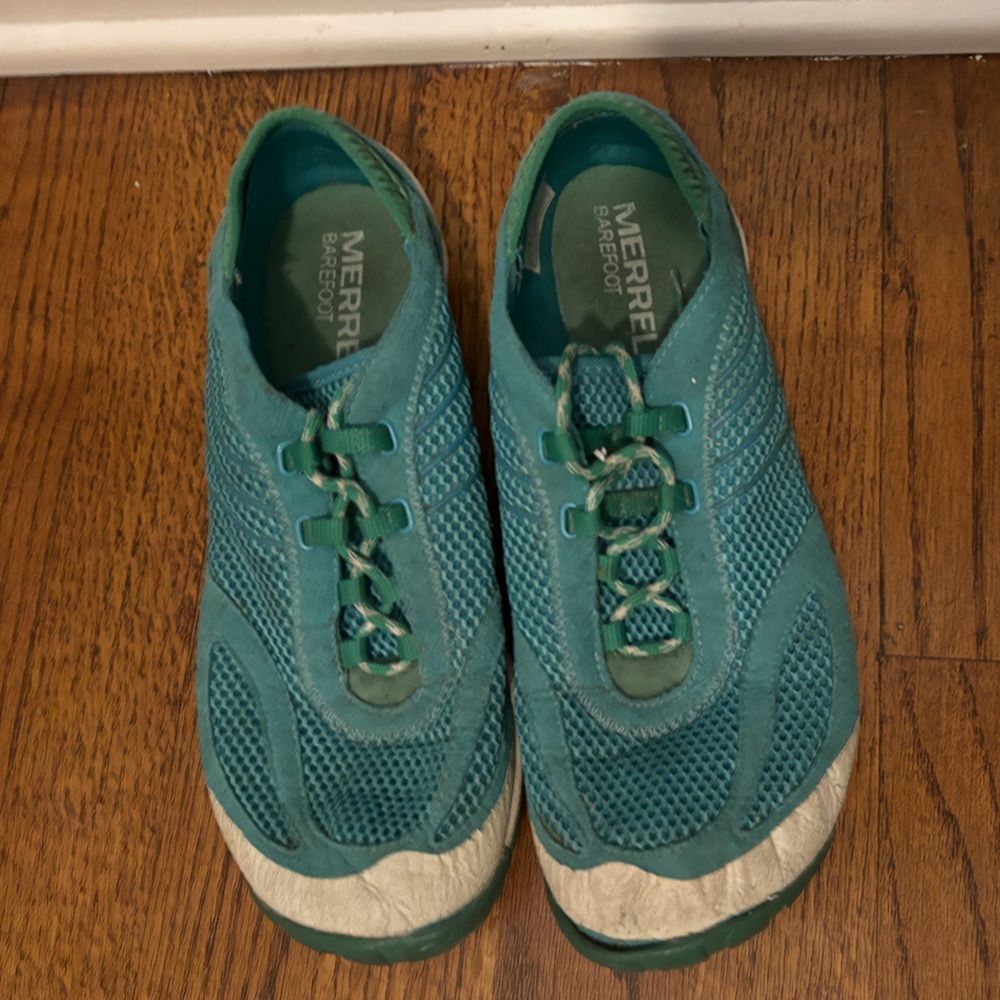 Merrell Turquoise and Cream Athletic Shoes - Picture 8 of 8